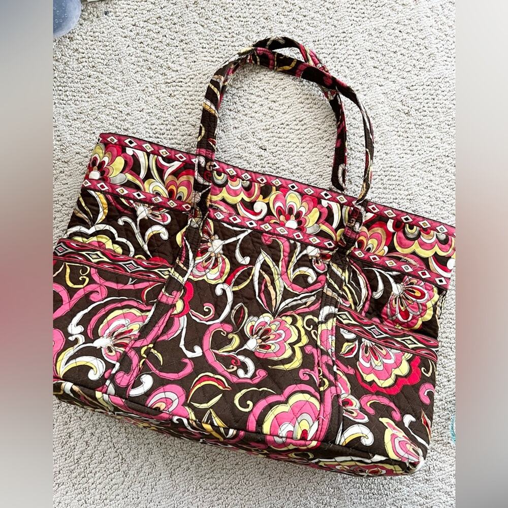 Vera Bradley Puccini paisley fabric extra large grand tote